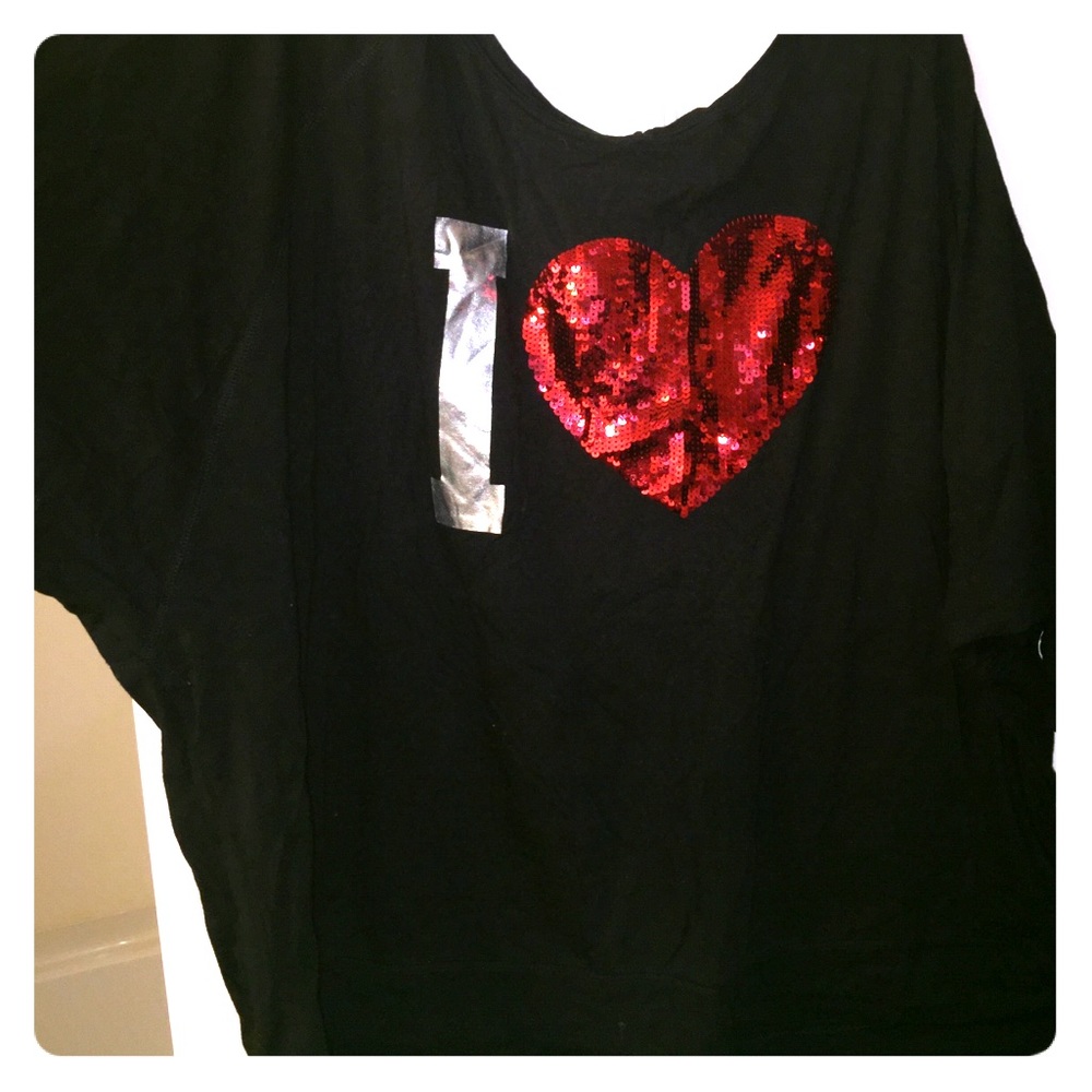Lane Bryant Sequin Heart Top 22/24